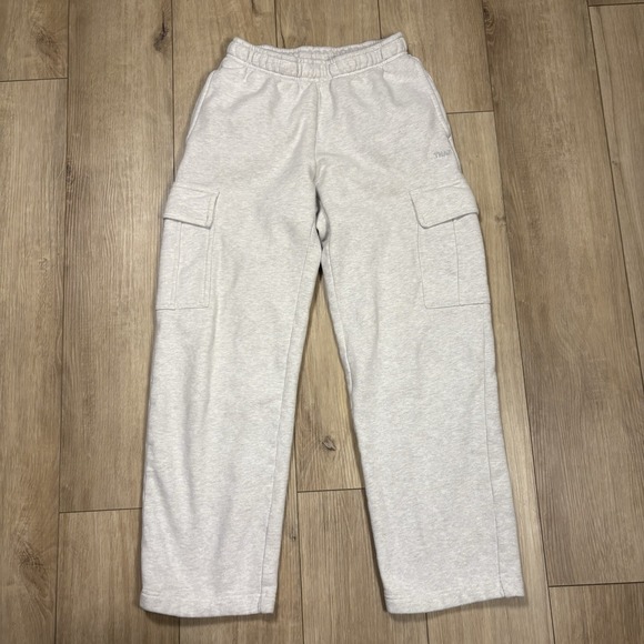 TNA Pants - TNA Sweatfleece Pants Womens XS Gray Cozy Fleece Mega Fit Cargo Sweatpants